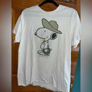 Snoopy Dog Graphic T-Shirt - White